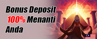 Bonus Selamat Datang 100% Untuk Ahli Baru promotion banner